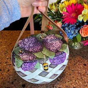 Painted Basket Handbag